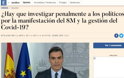 ¿Hay que investigar penalmente a los políticos por el 8M y la gestión del COVID-19?