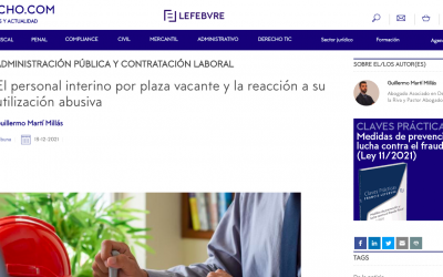 El personal interino por plaza vacante y la reacción a su utilización abusiva